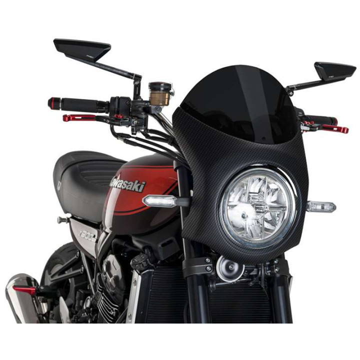 Semi-carénage Puig RETRO Carbone (9596) Kawazaki Z900RS Semi-carénage Puig RETRO Carbone (9596) Kawazaki Z900RS