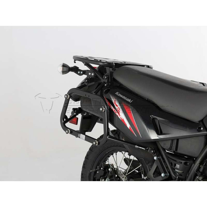 SW-Motech TraX ADVENTURE Kawasaki KLR650 aluminum suitcase kit