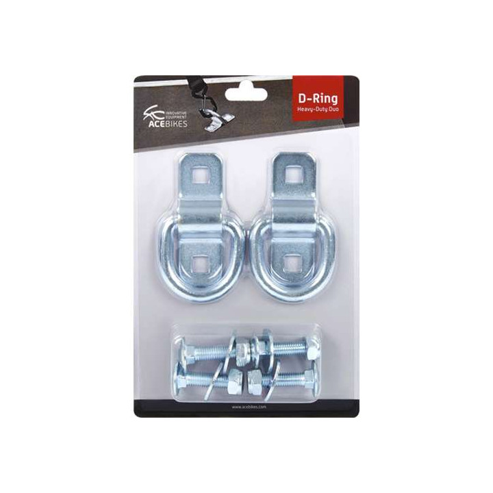 Anneaux d'arrimage x2 Acebikes D-Ring Heavy-Duty Duo