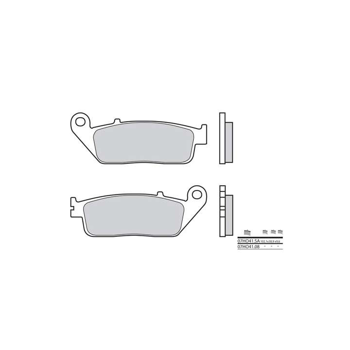 Plaquettes de frein sinter BREMBO 07HO41LA