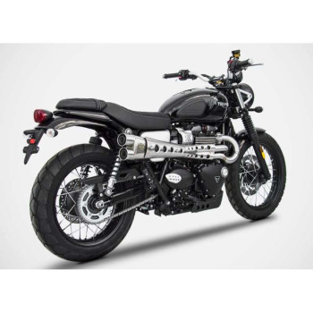 Complete line Zard INOX Limited Edition Triumph STREET SCRAMBLER 17- Complete line Zard INOX Limited Edition Triumph STREET SCRAMBLER 17-