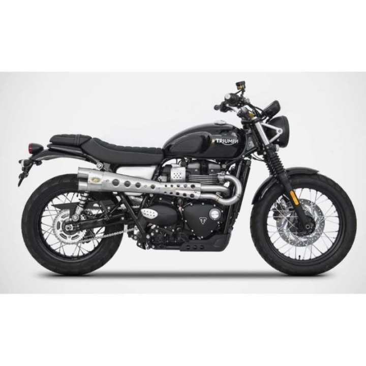 Ligne complète Zard INOX Edition Limitée Triumph  STREET SCRAMBLER 17-