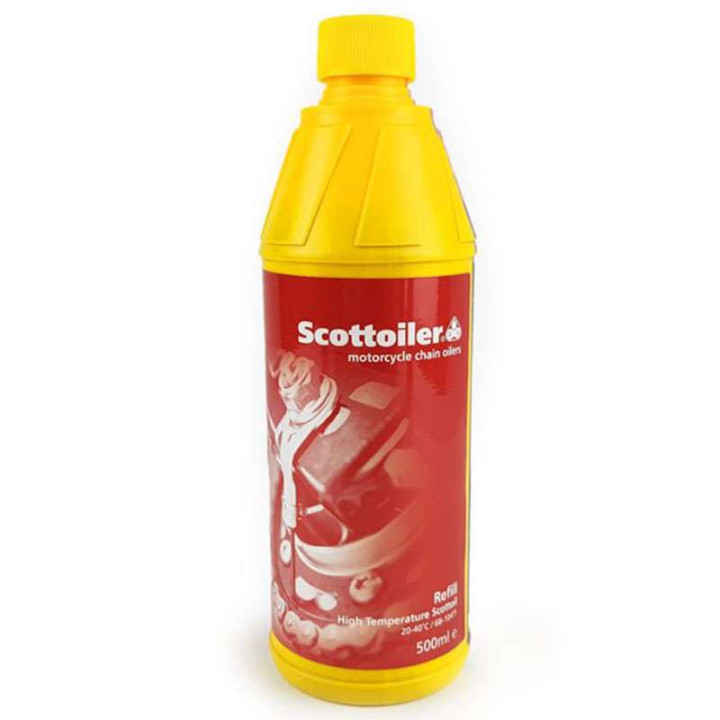 Huile haute température Scottoiler 500 ml rouge 20-40°C