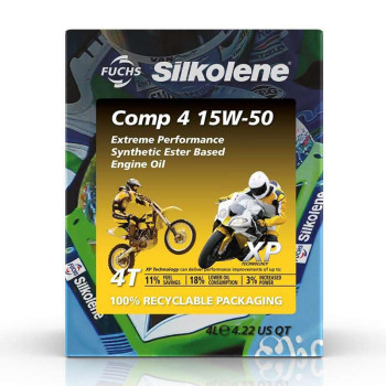 Huile moteur Silkolene COMP 4 15W50 XP 4 litres Huile moteur Silkolene COMP 4 15W50 XP 4 litres