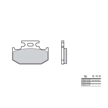 Plaquettes de frein sinter BREMBO 07KA12SD