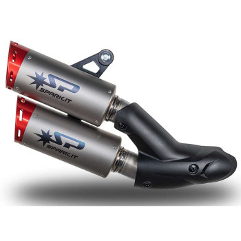 Approved muffler SPARK DYNO Titanium/Red DUCATI MONSTER 937