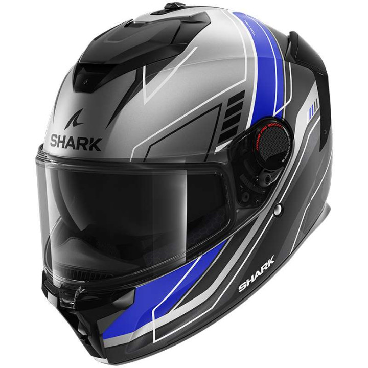 Casque moto Shark SPARTAN GT PRO TORYAN MAT Gris/Bleu