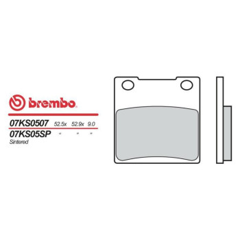 Plaquettes de frein moto organique Brembo 07KS0507
