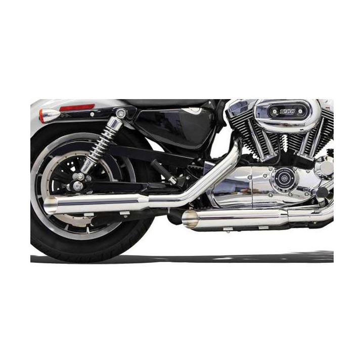 Muffler BASSANI XHAUST FIREPOWER SLASH CUT (1X17F) Harley SPORTSTER 04-13