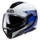 Casque moto modulable HJC I100 BESTON BLANC/BLEU