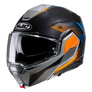 Casque moto modulable HJC I100 BESTON NOIR/ORANGE