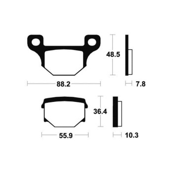 Plaquettes de frein moto organique Bendix MA85