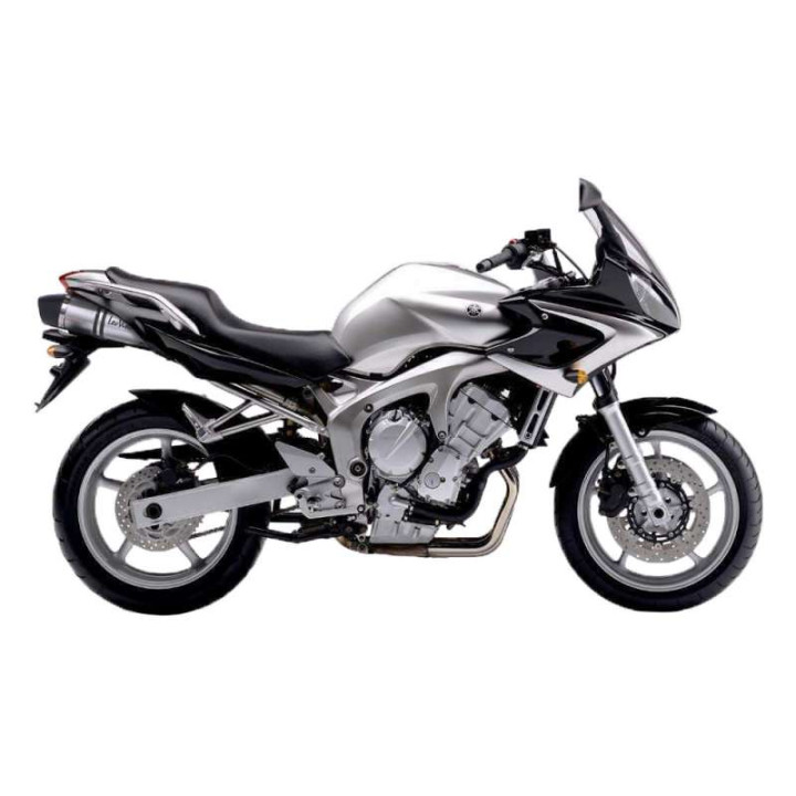 Silencieux homologués (x2) LeoVince LV ONE EVO Inox Yamaha FZ6 04-06