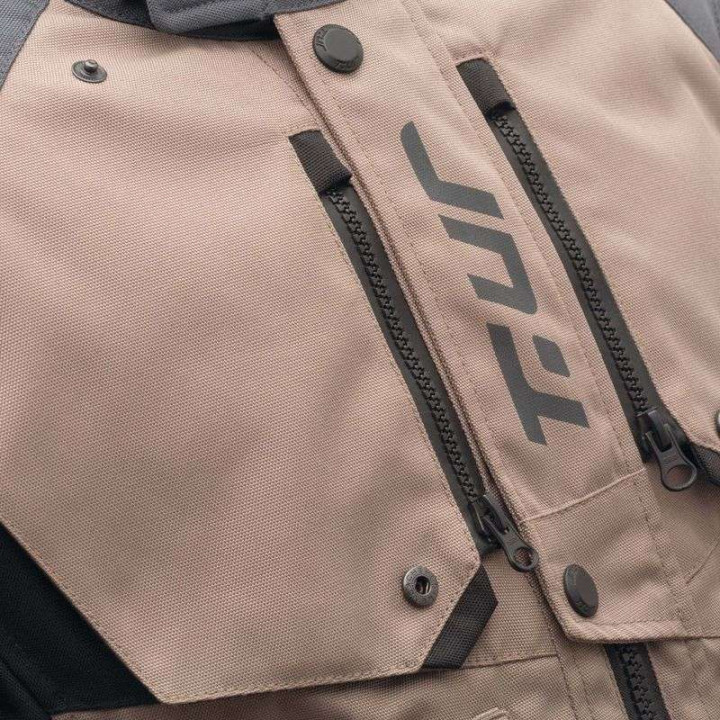 Veste moto T.UR WAYPOINT HYDROSCUD Sable/Gris