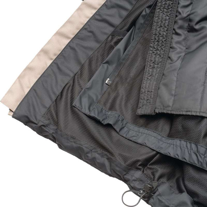 Veste moto T.UR WAYPOINT HYDROSCUD Sable/Gris