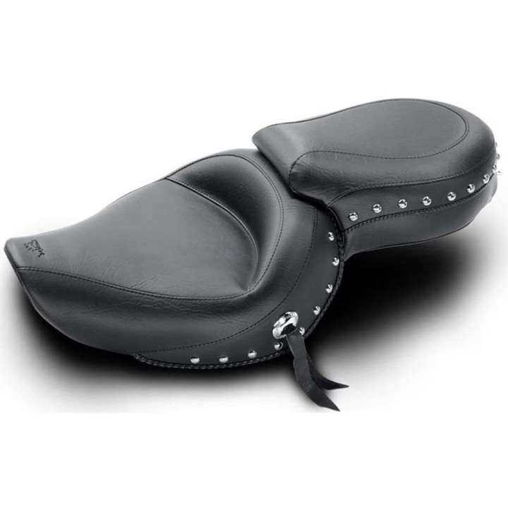 Selle confort Mustang WIDE TOURING Studded Harley-Davidson SPORTSTER XL883/1200 04-15 (réservoir 4,5 gallons)