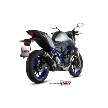 Silencieux homologué Mivv GP Inox noir Yamaha MT-03