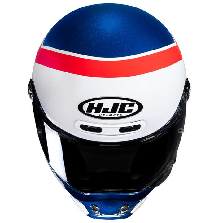 Casque moto HJC V10 GRAPE BLEU/BLANC/ROUGE