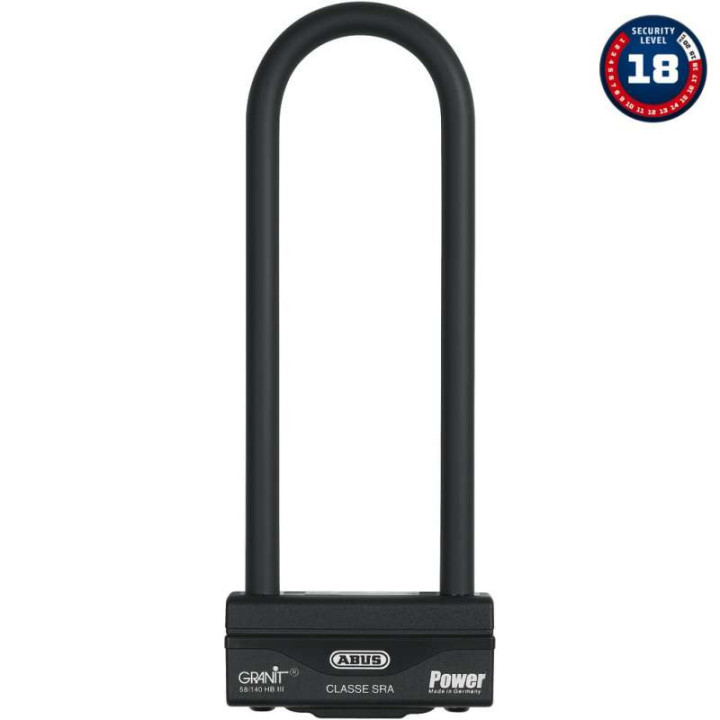 Antivol moto SRA U ABUS Granit Power 58/140HB III 310x84