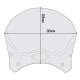 Windscreen Givi CAFÉ RACER Black 100ALB (without mounting kit)