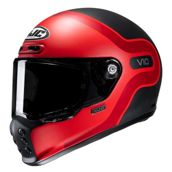 Casque moto HJC V10 GRAPE ROUGE/NOIR