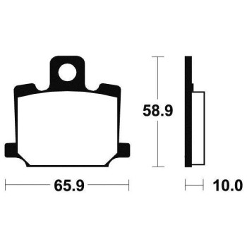Plaquettes de frein organique BENDIX MA35
