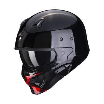 Scorpion COVERT-X TANKER BLACK / RED helmet