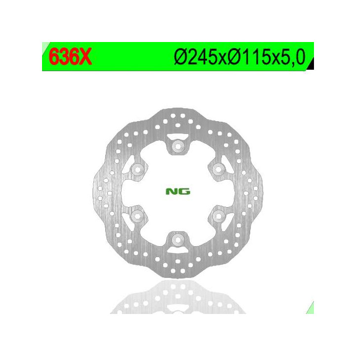 Disque de frein NG pétales Ducati MONSTER, Yamaha FZS600 Fazer, TDM 850/900