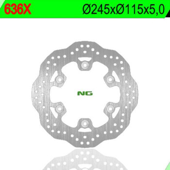 Disque de frein NG pétales Ducati MONSTER, Yamaha FZS600 Fazer, TDM 850/900