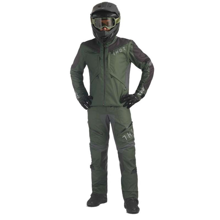 Thor TERRAIN ARMY CHARCOAL OTB motorcycle cross pants