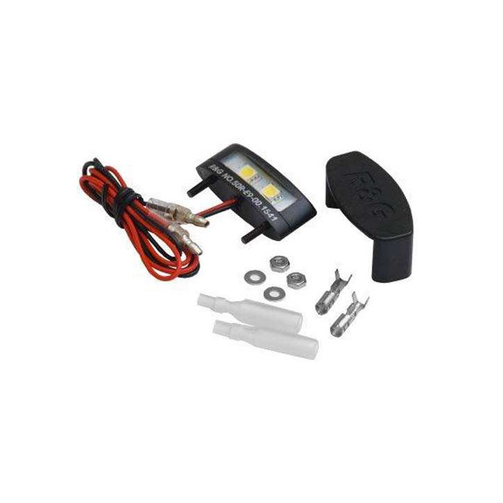 Eclairage de plaque moto à Leds R&G (LA0002)