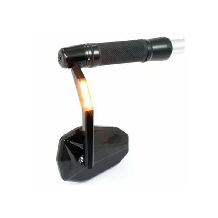 HIGHSIDER VICTORY Handlebar end mirror + turn signal Black