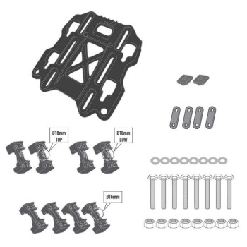 Kit fixation Givi ZGRT709FS pour sacoche GRT709 (la paire)