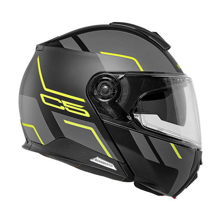 Casque moto modulable Schuberth C5 Master Jaune
