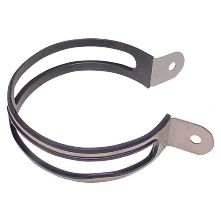 Collier inox Leovince type A1 (304972501R) pour silencieux OVAL