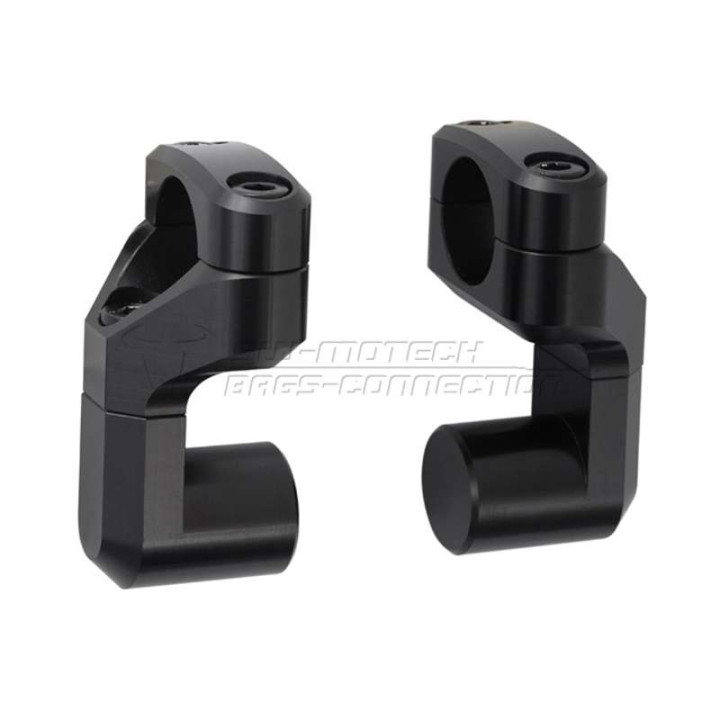 Universal riser with adjustable offset for 28 mm handlebars SW-Motech VARIO BARBACK