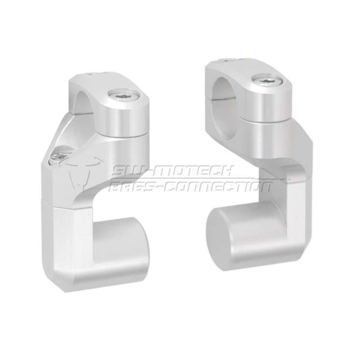 Universal riser with adjustable offset for 28 mm handlebars SW-Motech VARIO BARBACK