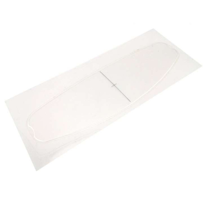 Lentille adhésive anti-buée type pinlock incolore
