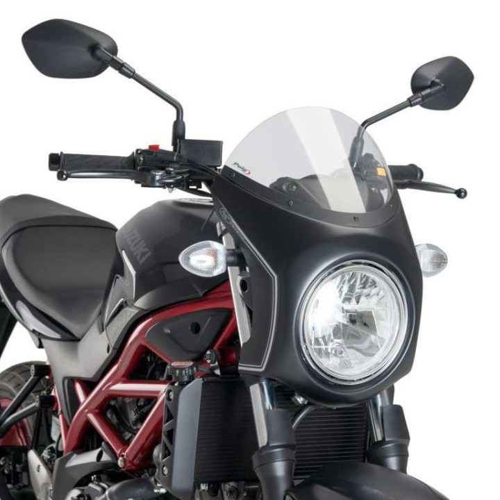 Bulle + carénage rétro Puig Noir (3169) Suzuki SV650 16-