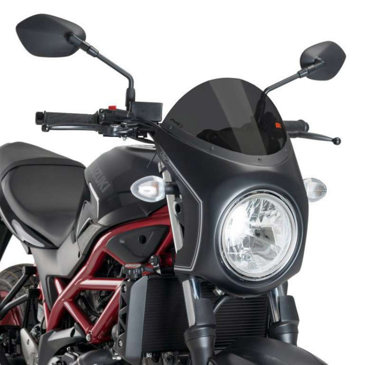 Bulle + carénage rétro Puig Noir (3169) Suzuki SV650 16-