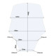 Givi clear bubble 58 x 44.5 cm (D1166ST) Honda Forza 125/300