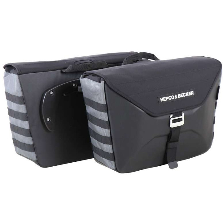 Sacoches cavalières moto Hepco & Becker X-TRAVEL 50 litres (C-BOW)