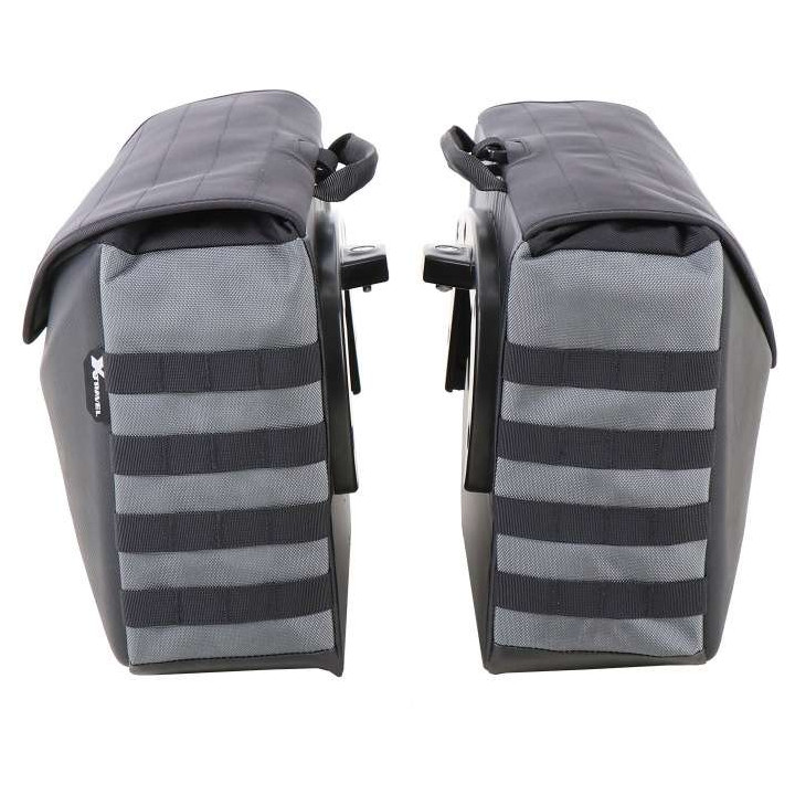 Sacoches cavalières moto Hepco & Becker X-TRAVEL 50 litres (C-BOW)