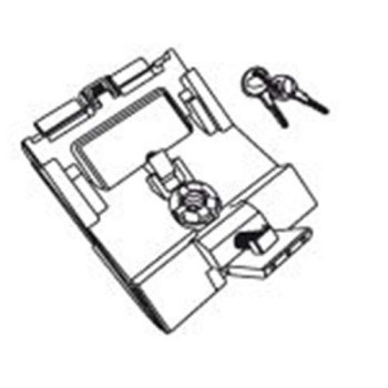 Serrure complète Shad D1B50MAR pour top case SH50 Serrure complète Shad D1B50MAR pour top case SH50
