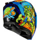 Casque moto Icon AIRFLITE BUGOID BLITZ BLUE