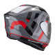 Casque Scorpion EXO-391 AROK GRIS / ROUGE / NOIR