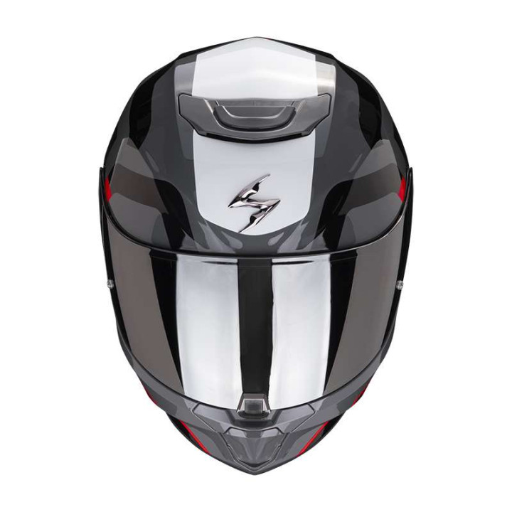 Casque Scorpion EXO-391 AROK GRIS / ROUGE / NOIR