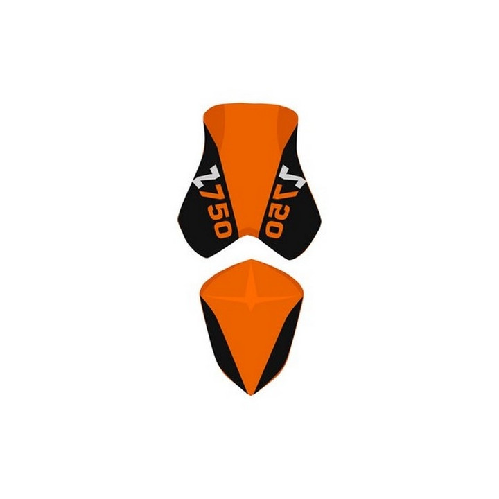 Housse de selle Bagster (2192J) Orange/Noir/Lettres Orange Kawasaki Z750 08 Housse de selle Bagster (2192J) Orange/Noir/Lettres Orange Kawasaki Z750 08