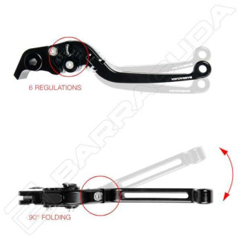 Leviers frein et embrayage Barracuda Honda CB500F/X CBR500R Leviers frein et embrayage Barracuda Honda CB500F/X CBR500R