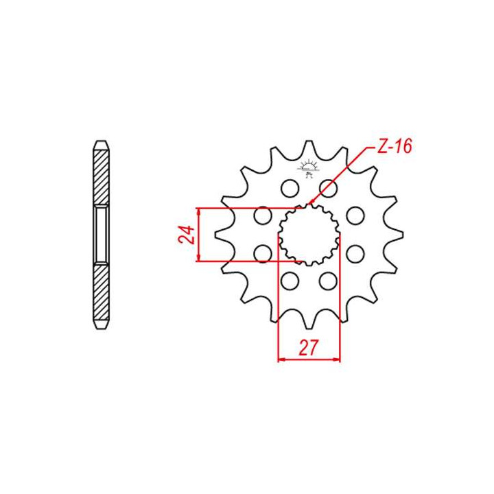 Pignon JT 18 dents pas 530 type 423